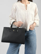Sac Port� Main Th Daily Polyester Tommy hilfiger Noir th daily AW18418-vue-porte