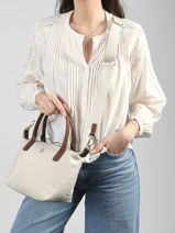 Sac Bandouli�re Popette Nylon Tommy hilfiger Blanc popette AW17709-vue-porte