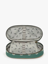 Trousse 1 Compartiment Cameleon Vert vintage fantasy PBVGPLUM-vue-porte
