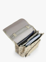 3-compartment Backpack Cameleon Beige vintage north PBVWSD39-vue-porte