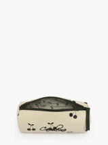 Trousse 1 Compartiment Cameleon Beige vintage north PBVWSTRO-vue-porte