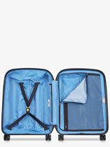 Cabin Luggage Delsey Black belmont + 3861803-vue-porte