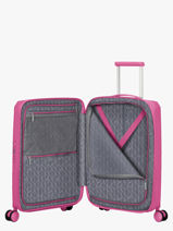 Expandable Cabin Luggage American tourister Pink fastforward 155259-vue-porte
