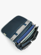 Satchel 2 Compartments Cameleon Blue vintage urban 27-vue-porte