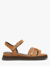 Sandales En Cuir Tamaris Marron accessoires 46