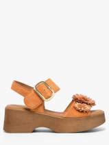 Sandales Plateforme En Cuir Gabor Orange women 11