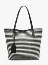 Sac Port� �paule Raphia Milano Noir raphia RA260201
