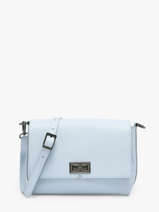 Sac Bandouli�re Caviar Cuir Milano Bleu caviar CA24061