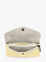 Coin Purse Caviar Leather Milano Yellow caviar CA23113-vue-porte