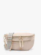 Sac Banane Lulu castagnette Beige zip YSALINE2