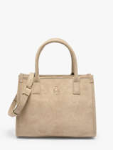 Sac Port� Main Identite Lulu castagnette Beige identite D