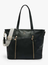 Sac Port� �paule Zip Lulu castagnette Noir zip ALBIN