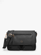 Sac Bandouli�re Zip Lulu castagnette Noir zip ALENA