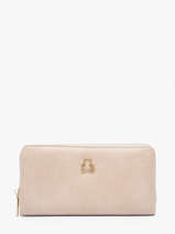 Wallet Lulu castagnette Beige zip CHRYS702