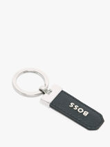 Leather Grained Keychain Hugo boss Blue grained HAK416N-vue-porte