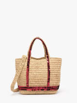 Sac Bandouli�re Baby Cabas Raphia Et Paillettes Vanessa bruno Beige cabas raphia 64V40410