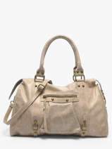 Sac Port� �paule A4 Spazzolato Cuir Milano Beige spazzolato SP24095
