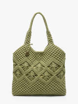 Shoulder Bag Estival Cotton Le voyage en panier Green estival PM941