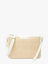 Shoulder Bag Demetra Straw Valentino Beige demetra VBS9R917