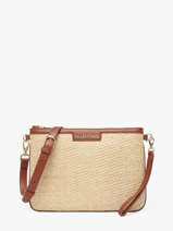 Shoulder Bag Demetra Straw Valentino Beige demetra VBS9R917