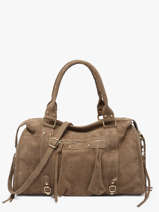 Sac Port� �paule A4 Velvet Milano Marron velvet VE24095O