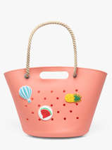 Sac Port� �paule Tutti Frutti Le voyage en panier Orange tutti frutti PM986