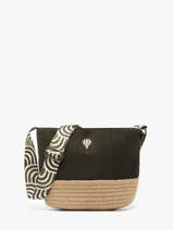 Shoulder Bag Tissee Le voyage en panier Green tissee PM924
