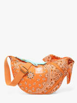 Shoulder Bag Bandana Cotton Le voyage en panier Orange bandana PM969