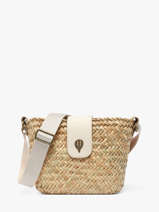 Shoulder Bag Estival Raphia Le voyage en panier Beige estival PM944
