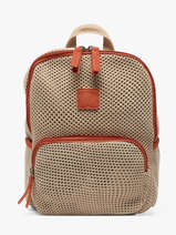 Backpack Le voyage en panier Beige resille PM957