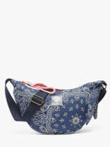 Sac Bandouli�re Bandana Coton Le voyage en panier Bleu bandana PM969