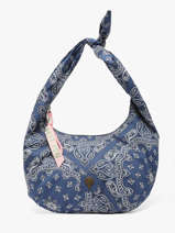Shoulder Bag Bandana Cotton Le voyage en panier Blue bandana PM970