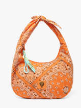 Sac Port� �paule Bandana Coton Le voyage en panier Orange bandana PM970