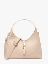 Sac Bandouli�re Caviar Cuir Milano Beige caviar CA26022
