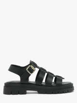 Sandals In Leather Semerdjian Black women DELIA