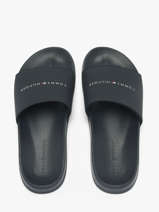 Claquettes In Leather Tommy hilfiger Blue men 5799DW5