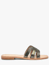 Leather Hadamia Slide Sandals Les tropeziennes Black women HADAMIA