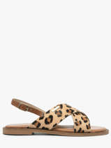 Flip Flops In Leather Les tropeziennes Brown women DOAPO