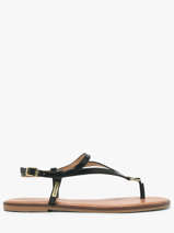 Nu-pieds En Cuir Les tropeziennes Noir women HATOME