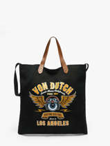 Oaks Tote Bag With Leather Handles Von dutch Black bags OAKS