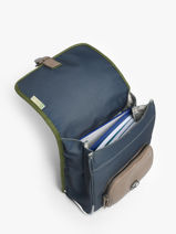 1 Compartment Backpack Cameleon Blue vintage urban PBVBSD30-vue-porte