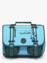 Cartable 2 Compartiments Cameleon Bleu vintage urban 27
