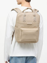 Bergen Pro Cord - 1 Compartment Backpack With 15" Laptop Sleeve Kapten and son Beige cord BERGENPC-vue-porte