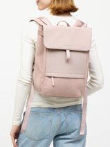 Fyn Cord Backpack With 15" Laptop Sleeve Kapten and son Pink cord CORD-vue-porte