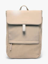 1 Compartment Backpack With 15" Laptop Sleeve Kapten and son Beige cord CORD