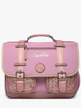 Wheeled Schoolbag 2 Compartments Cameleon Pink vintage fantasy PBVGCA38