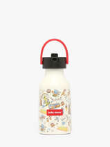 Gourde 350ml Hello hossy Beige cool kids 350M