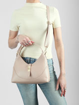 Crossbody Bag Caviar Leather Milano Beige caviar CA26022-vue-porte