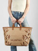 Sac Port� Main Kore Polyurethane Valentino Beige kore VBS9TG4P-vue-porte