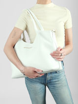 Shoulder Bag Aleksandra Valentino White aleksandra VBS9W901-vue-porte